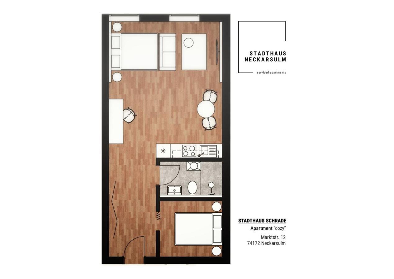 Stadthaus Neckarsulm Serviced Apartments - Stadthaus Schrade Dış mekan fotoğraf